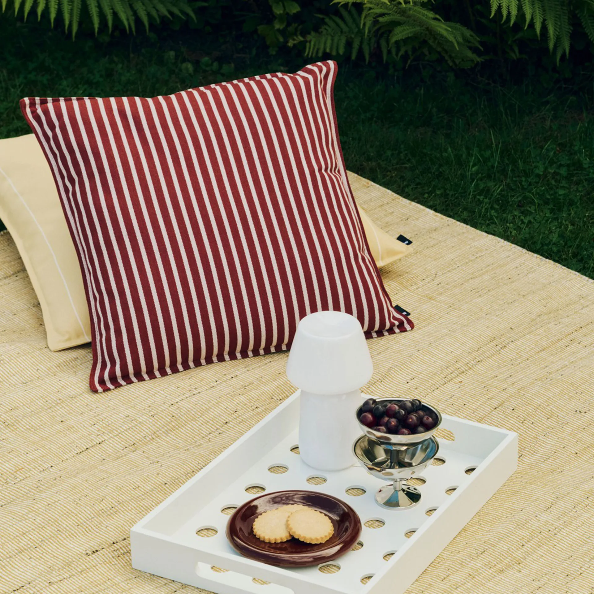 Terrazza kudde, Terracotta bold stripe, 50x50 cm HAY