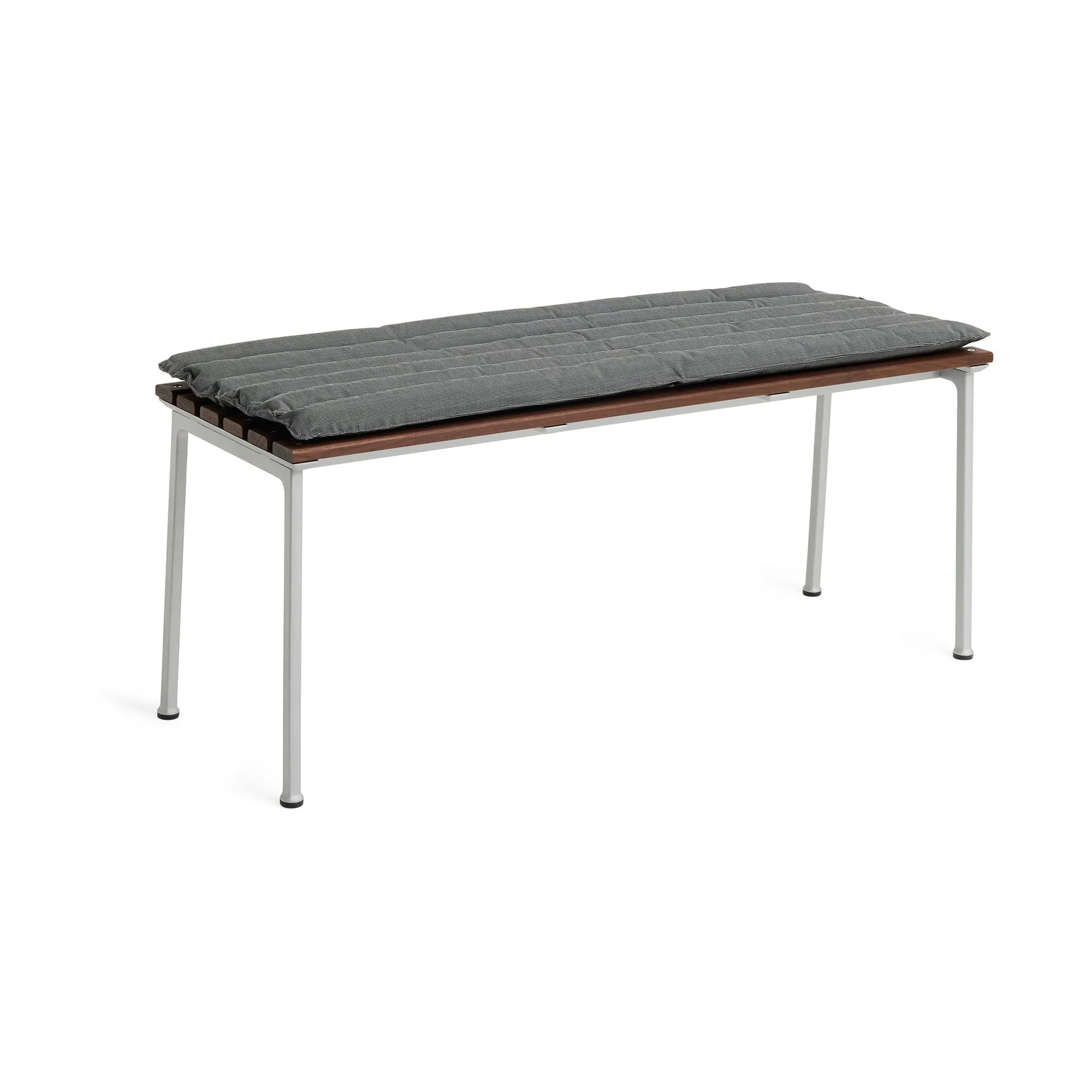 Traverse Quilted Bench 114/Dining Bench bänkdyna, Black pepper HAY