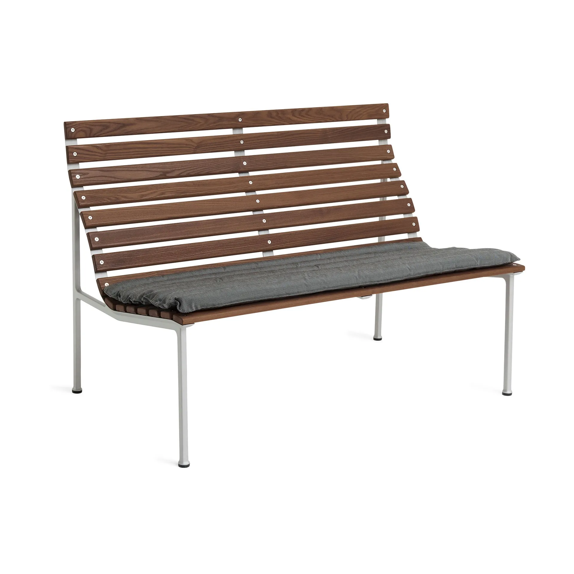 Traverse Quilted Lounge Bench bänkdyna, Black pepper HAY