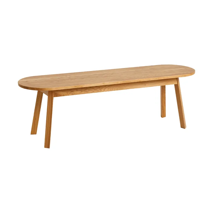 Triangle Leg bänk - water-based lacquered oak, 150 cm - HAY
