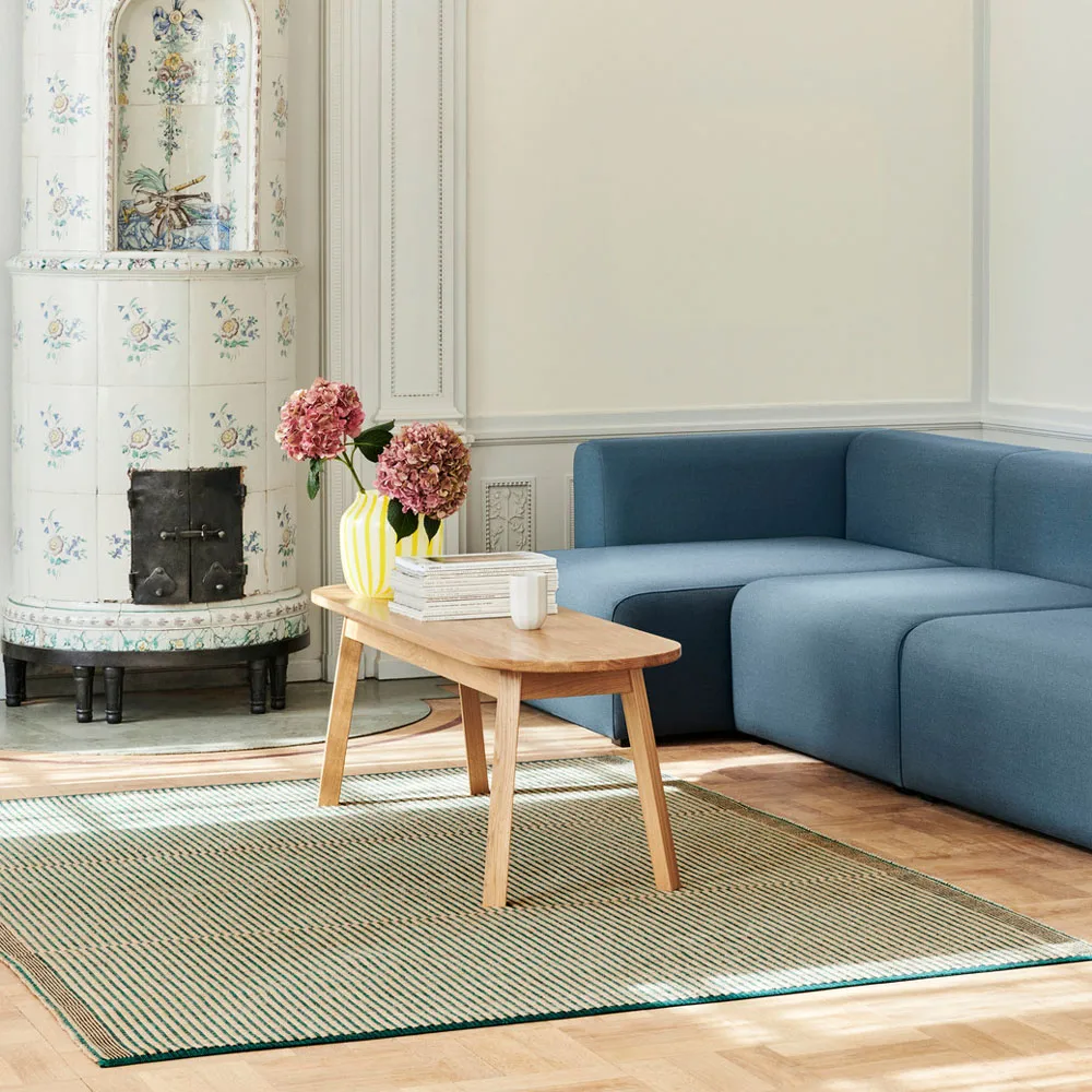 Triangle Leg bänk, water-based lacquered oak, 150 cm HAY