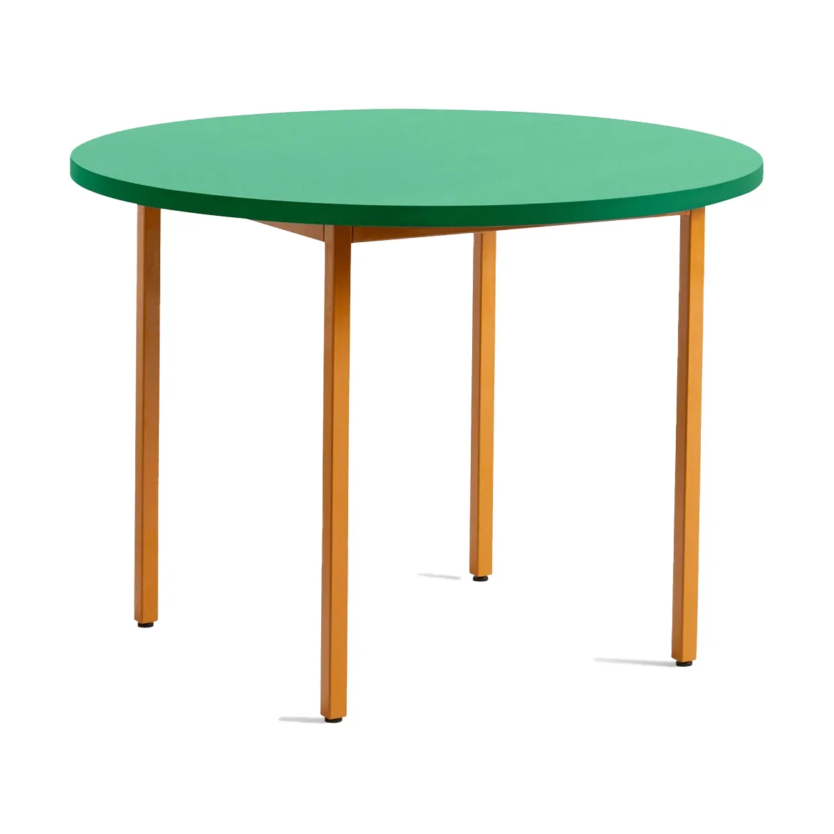 Two-Colour matbord Ø105 cm, Ochre-green mint HAY