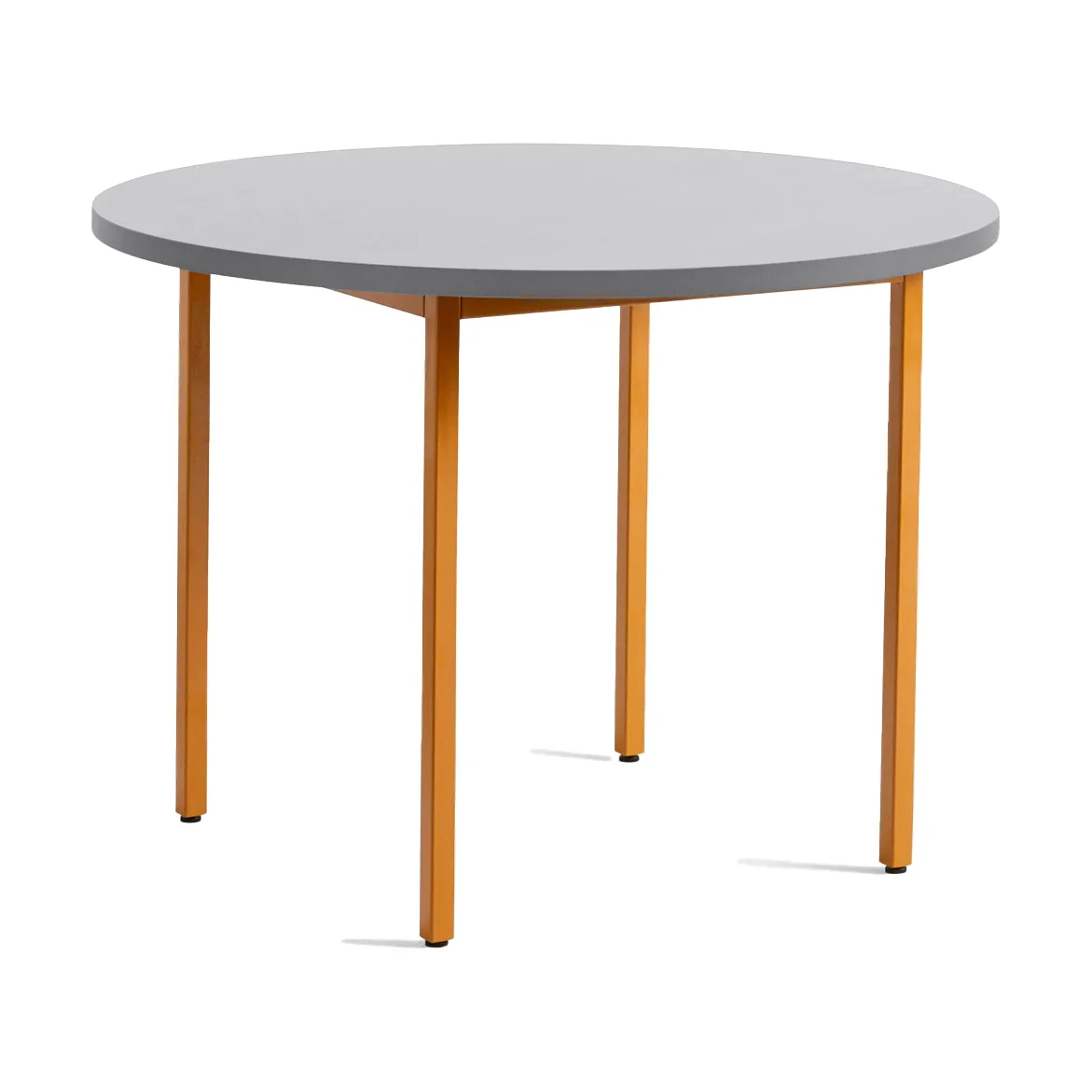 Two-Colour matbord Ø105 cm, Ochre-light grey HAY
