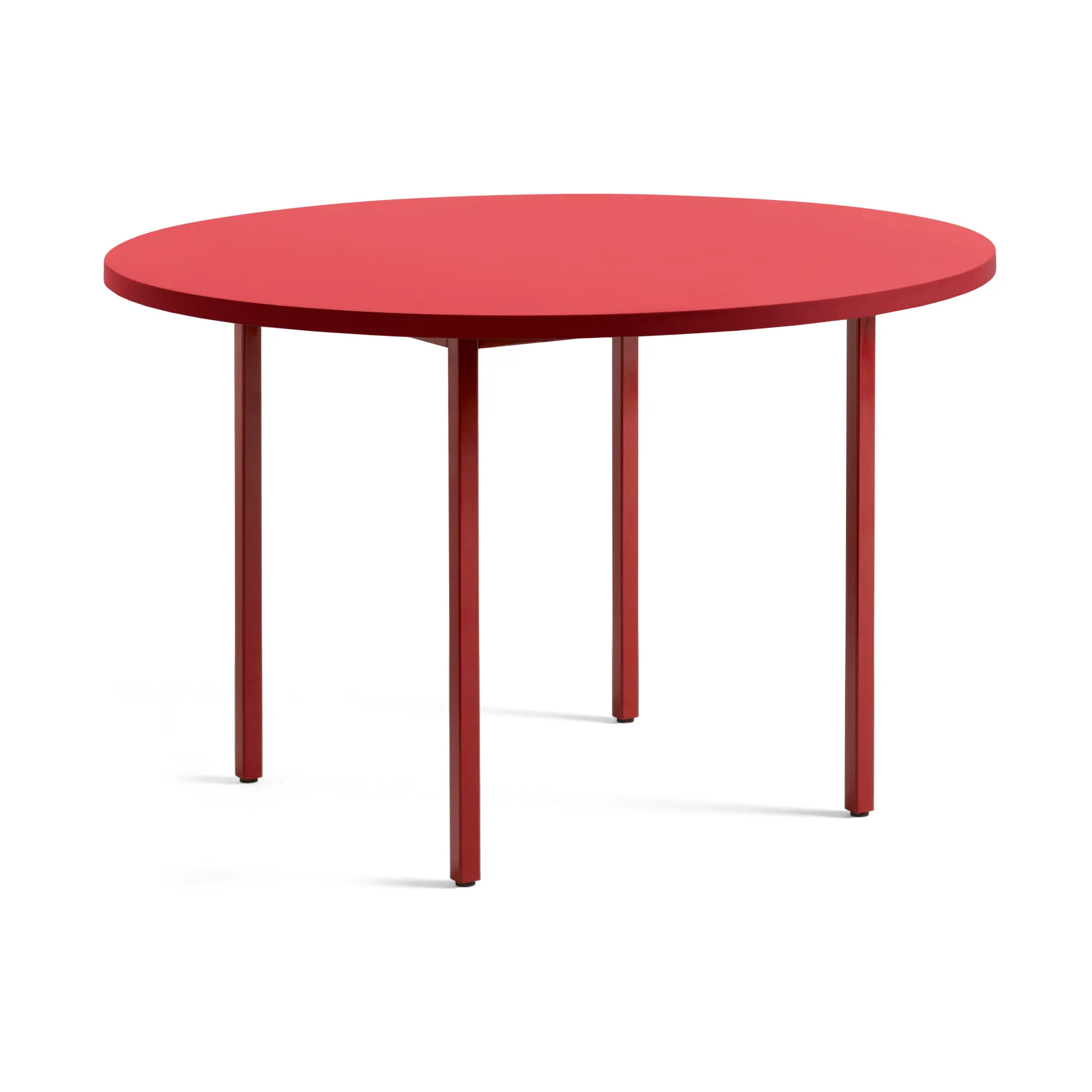 Two-Colour matbord Ø120 cm, Maroon red-red HAY