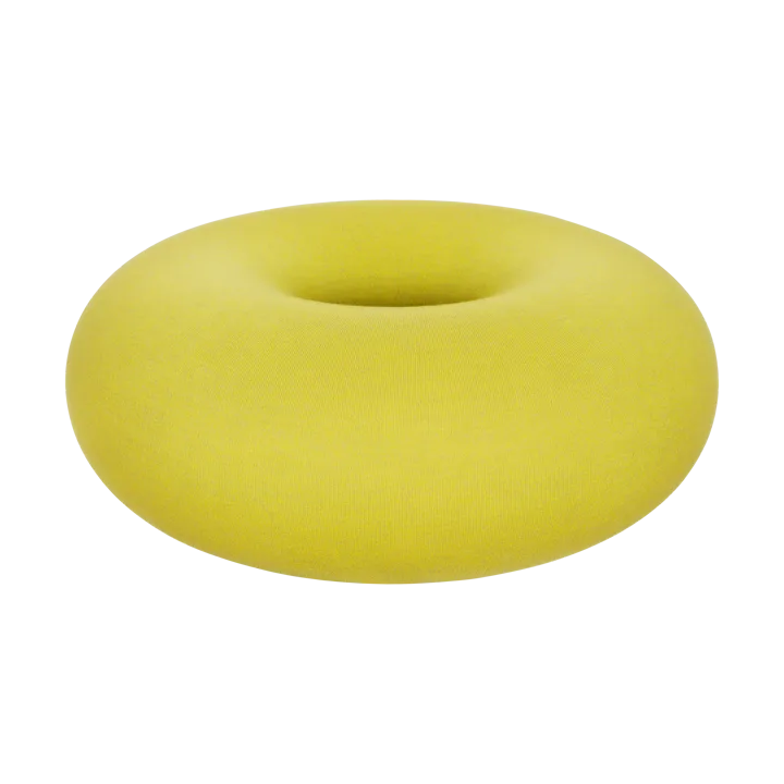 Boa puff Ø114 cm - Sulfur yellow - Hem
