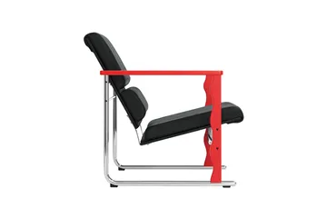 Experiment 503 loungefåtölj - Red-black leather - Hem