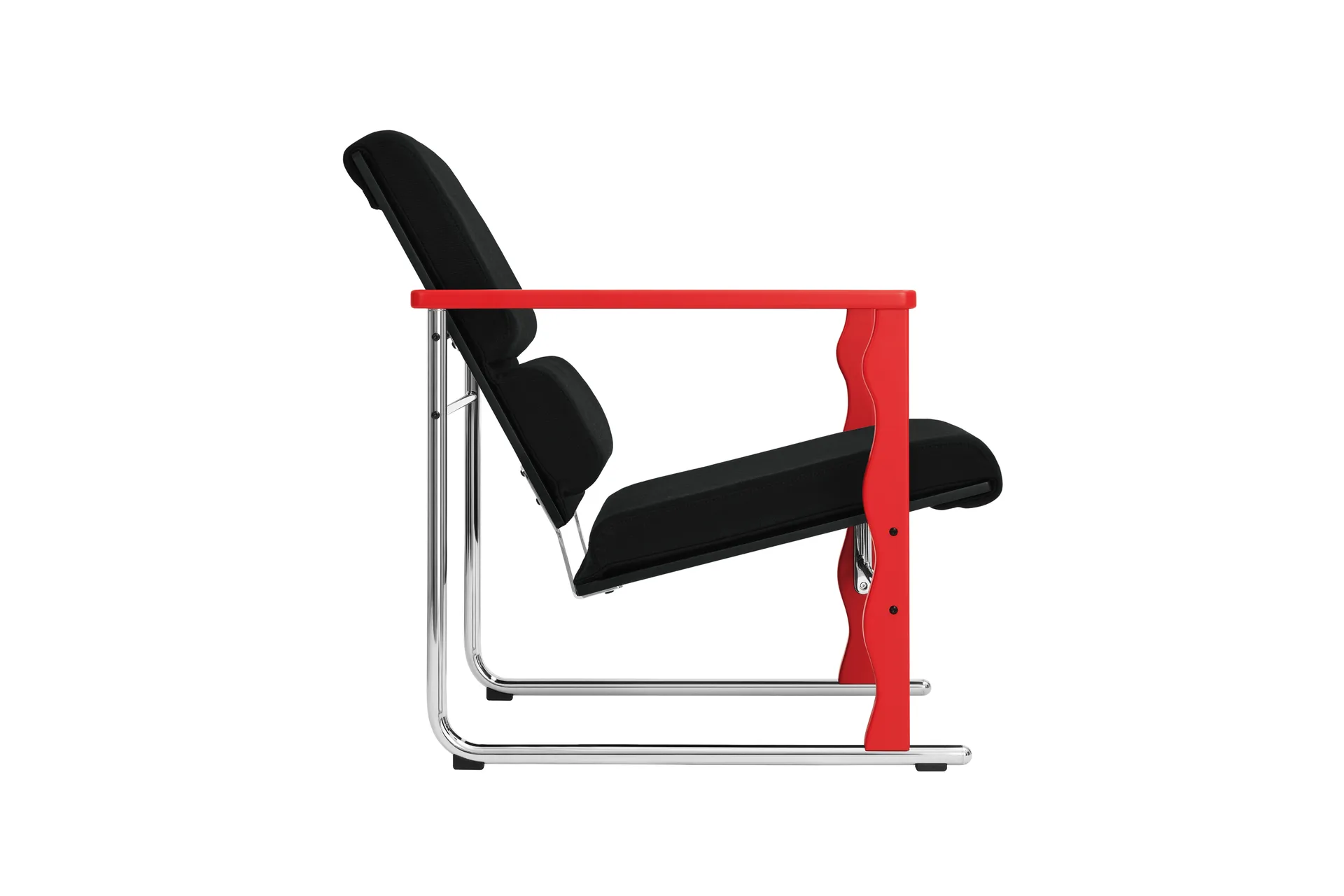 Experiment 503 loungefåtölj, Red-black Hem