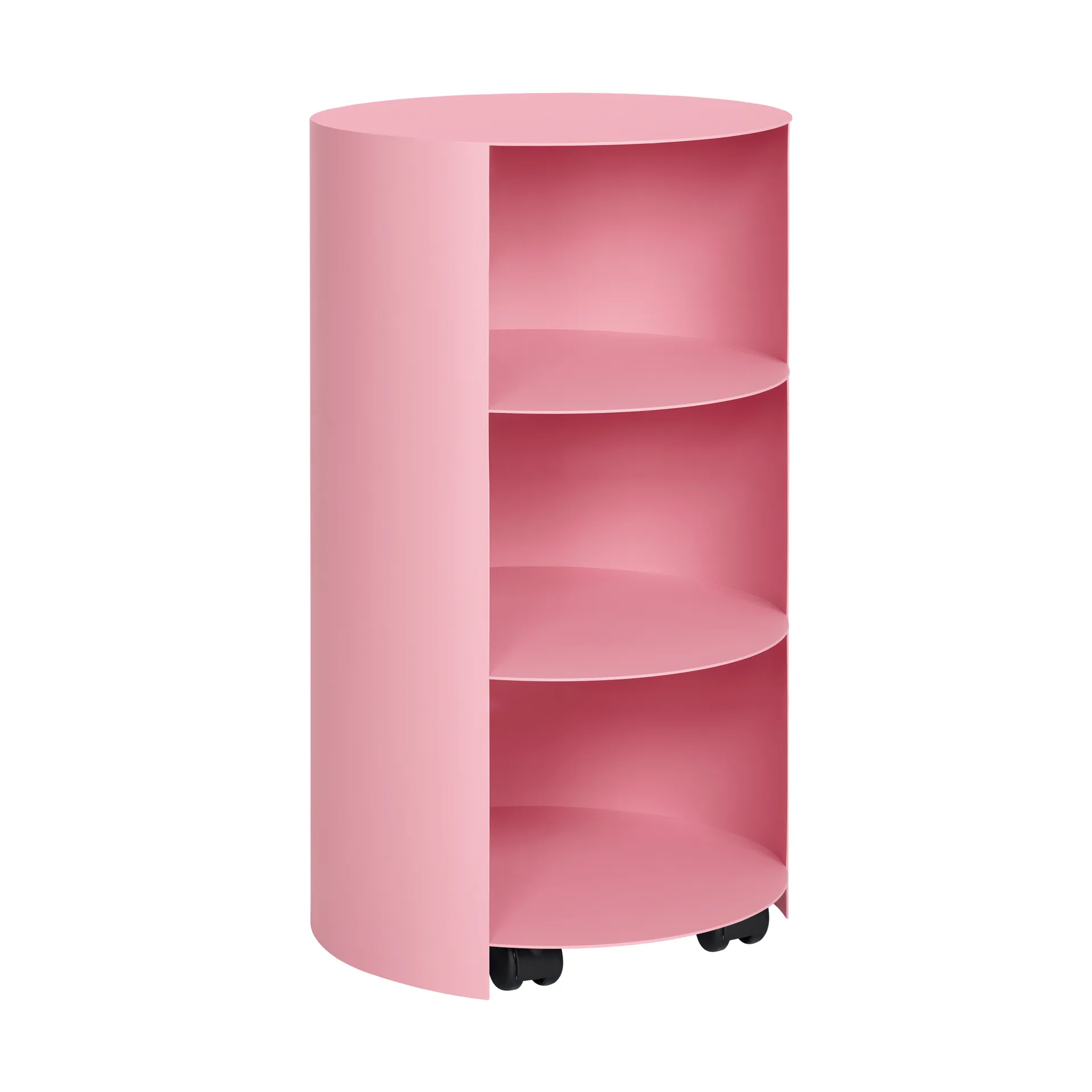 Hide piedestal Ø38x68 cm, Light pink textured Hem