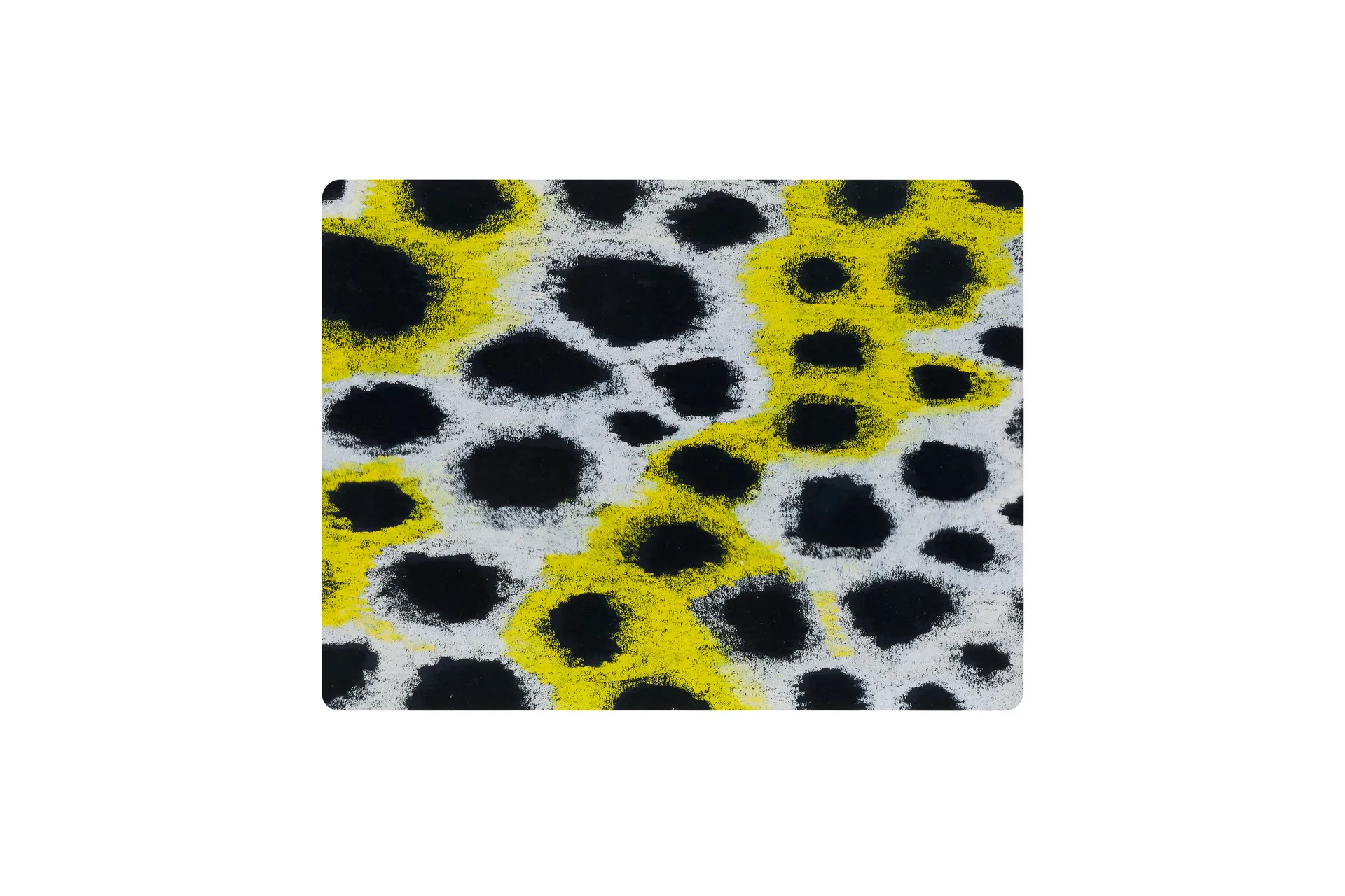 Monster bordstablett 30x40 cm 2-pack, White-yellow-black Hem