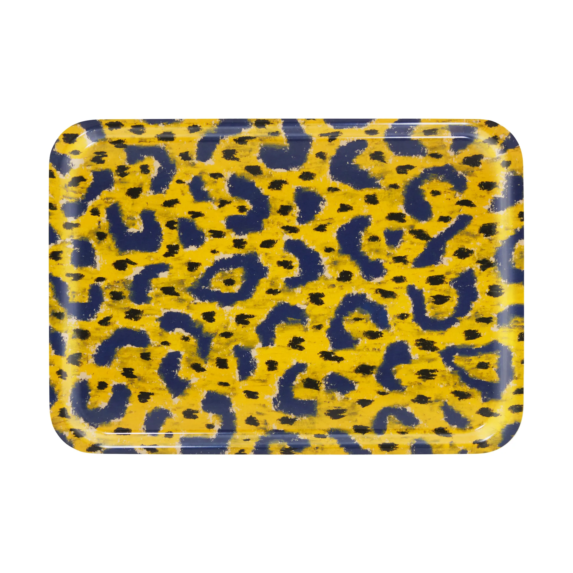 Monster bricka Medium 37x53 cm, Ochre yellow-grey-black Hem