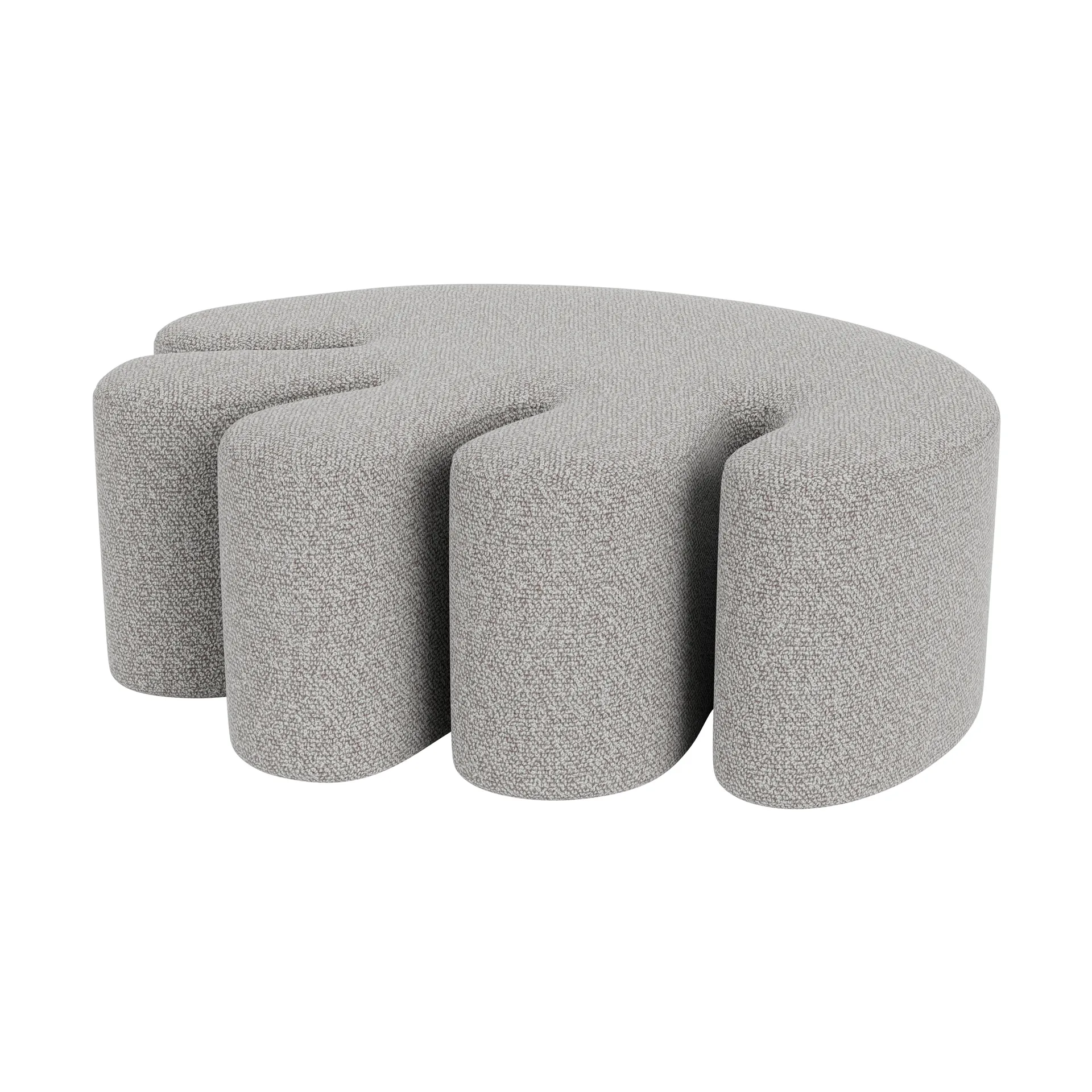 Palma puff Large 99x118 cm, Pebble Hem