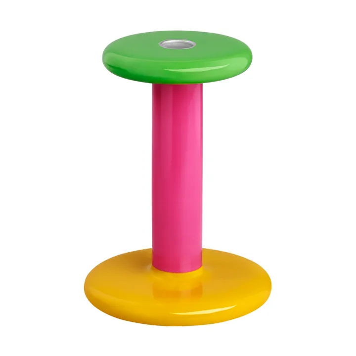 Pesa ljusstake Medium 18 cm - Green-magenta-honey yellow - Hem