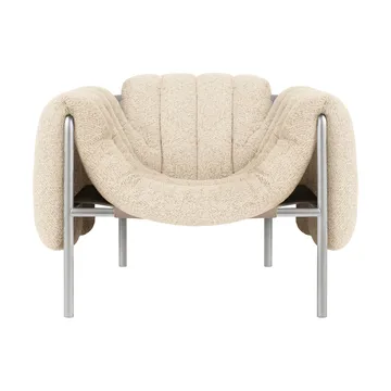 Puffy loungefåtölj - Eggshell-rostfritt stål - Hem