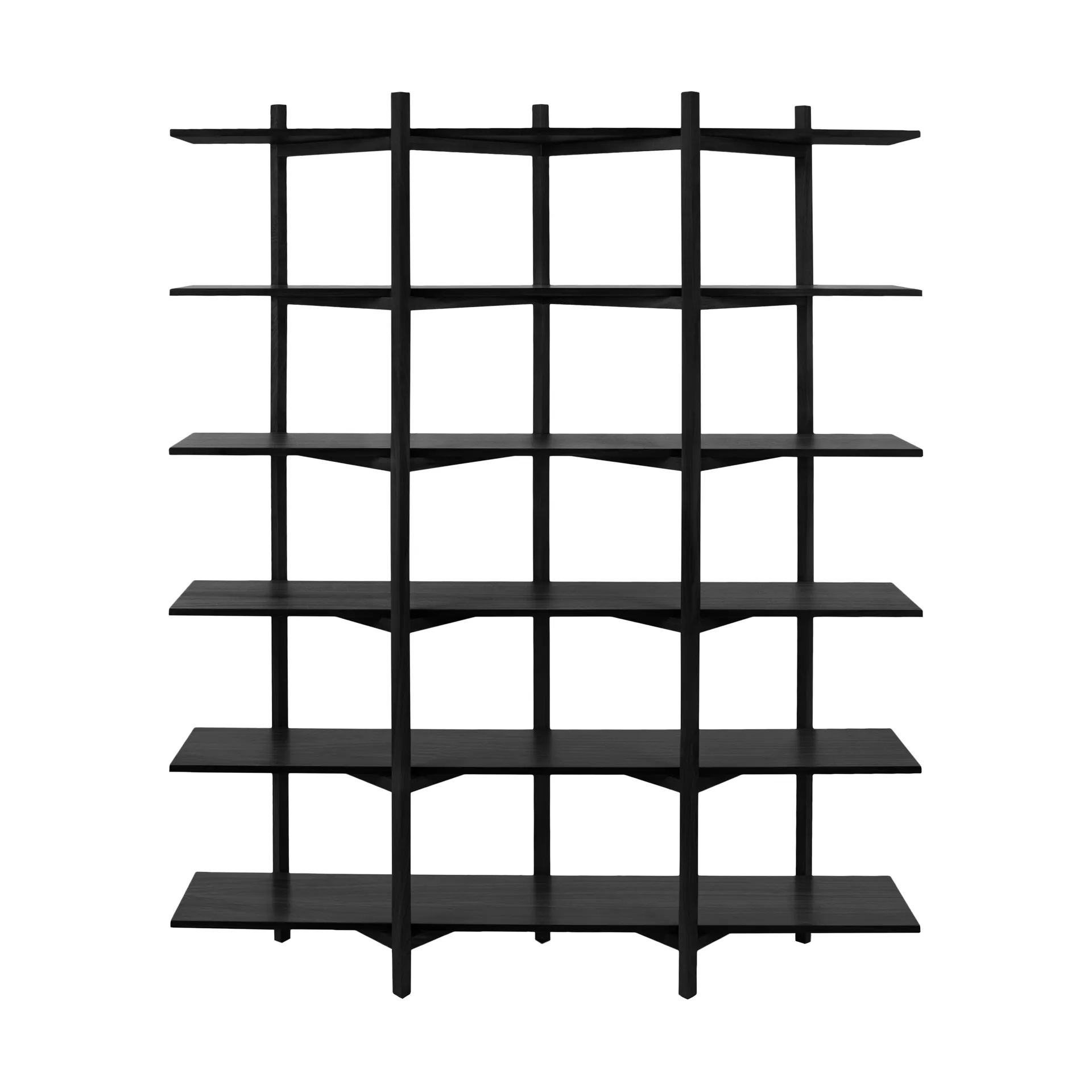 Zig Zag hylla High 175x214 cm, Black Hem