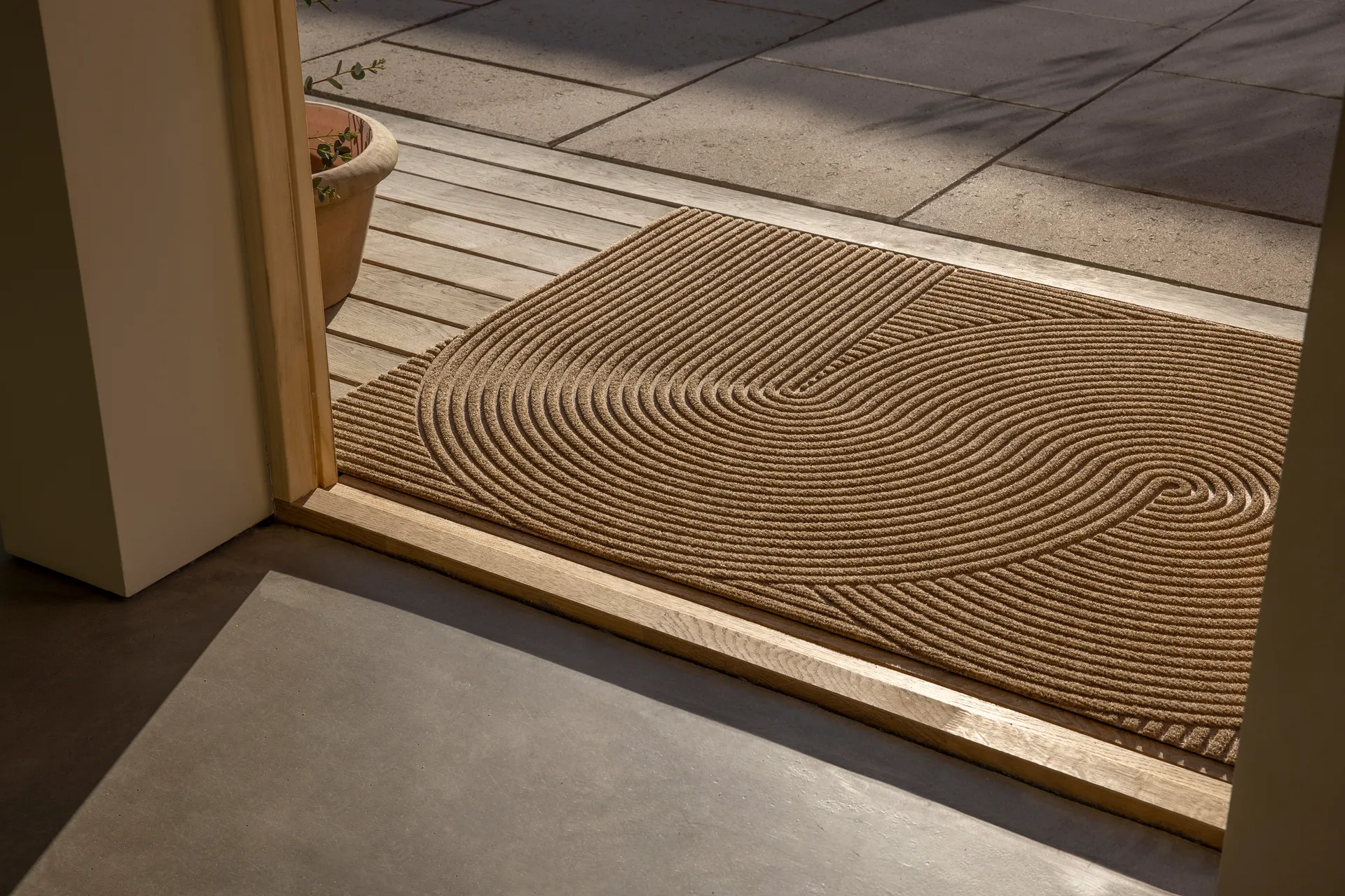 Sand dörrmatta, beige, 85x130 cm Heymat