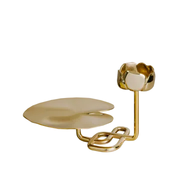 Ninfea No.2 ljusstake - Mässing - Hilke Collection