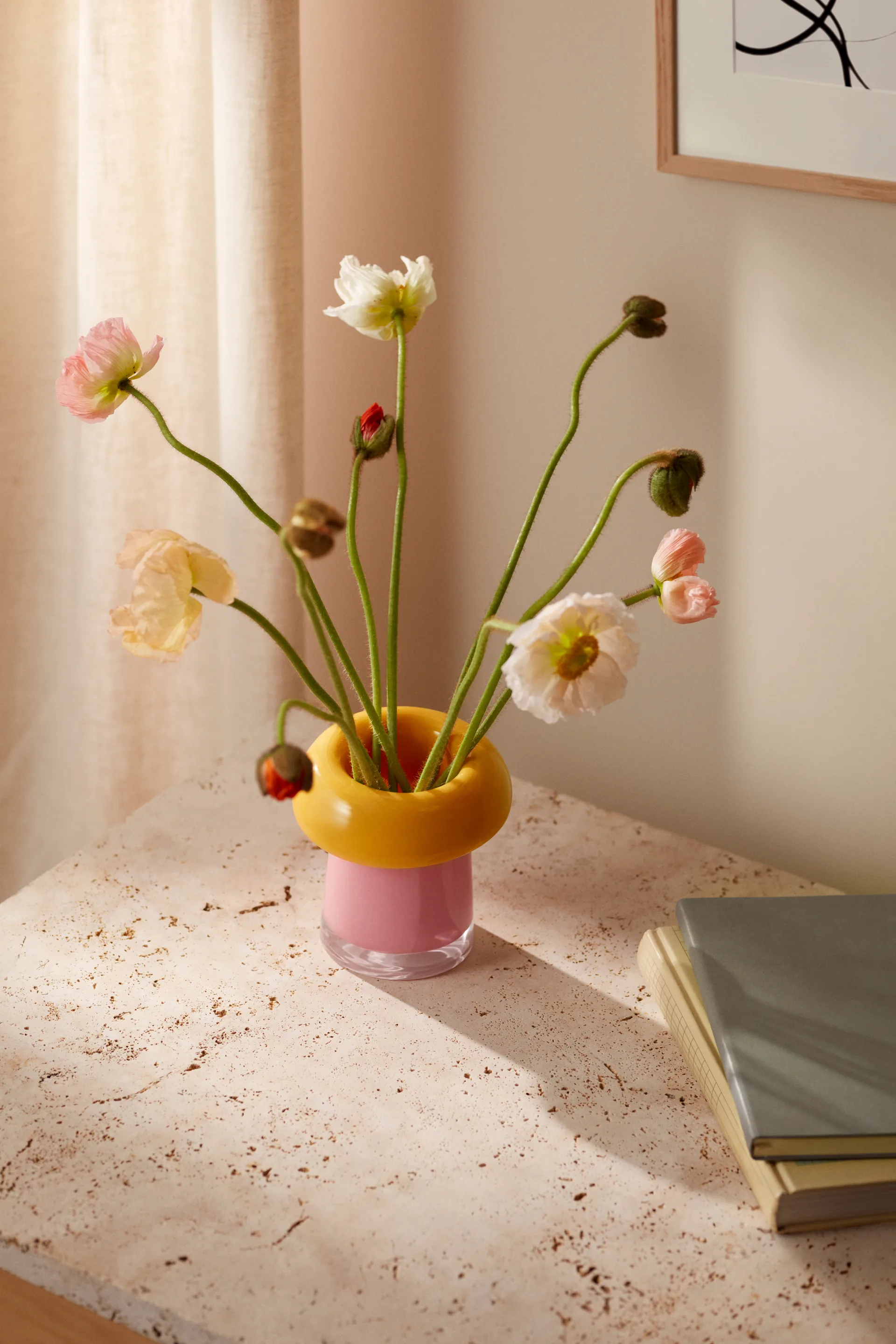 Soma vas, Pink-orange, 16,5 cm Holmegaard