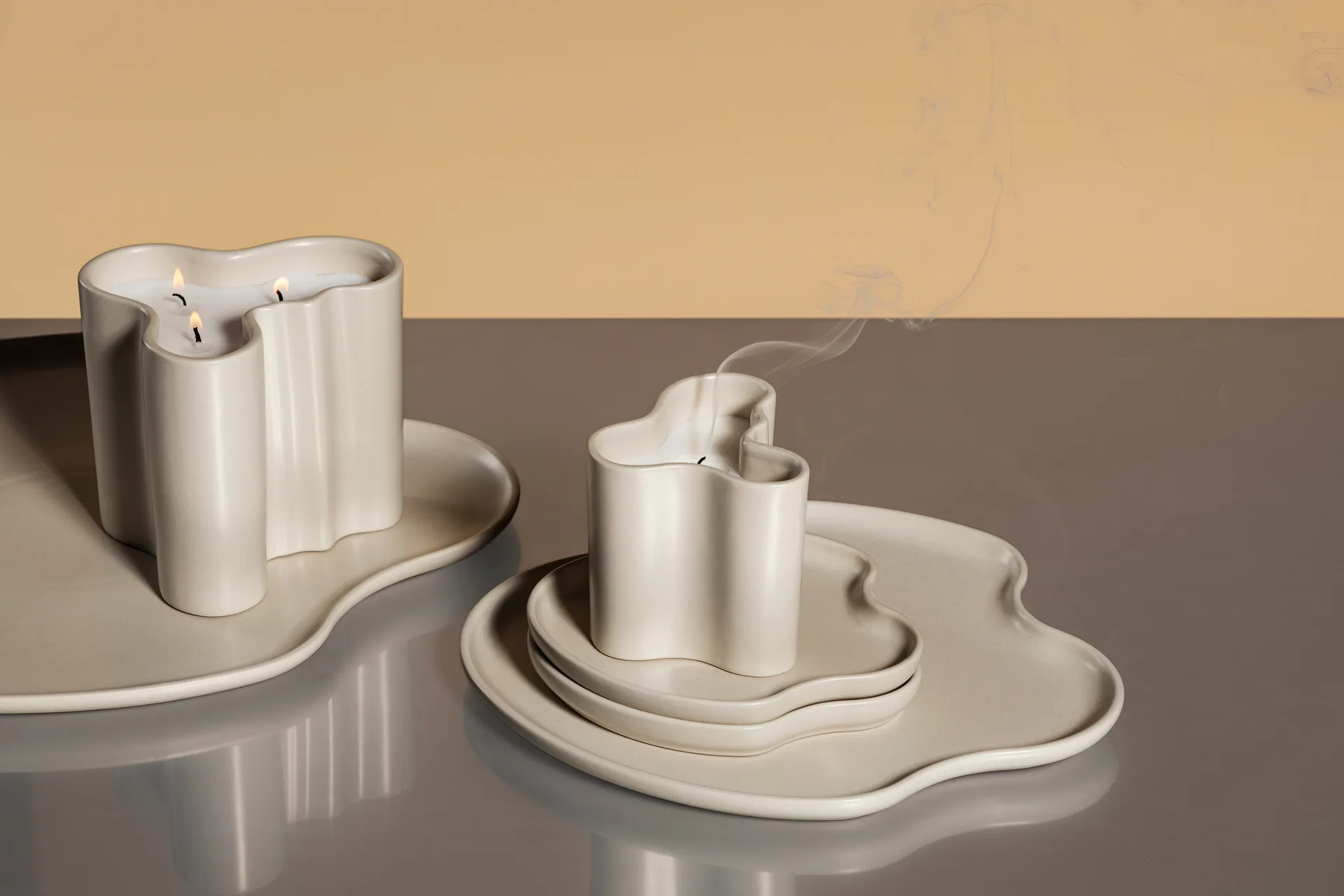 Aalto doftljus 11 cm, Sand Iittala