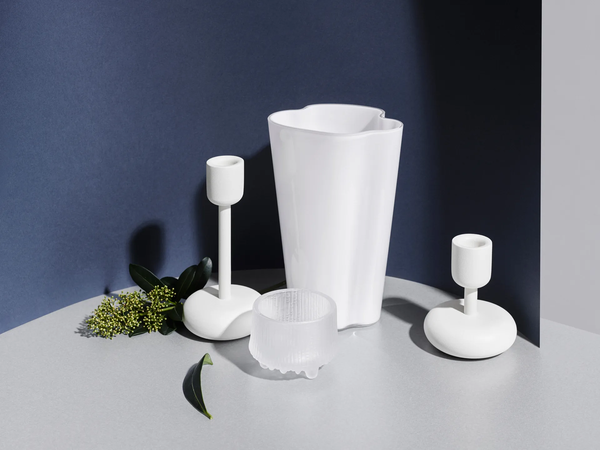 Alvar Aalto vas opal (vit), 220 mm Iittala