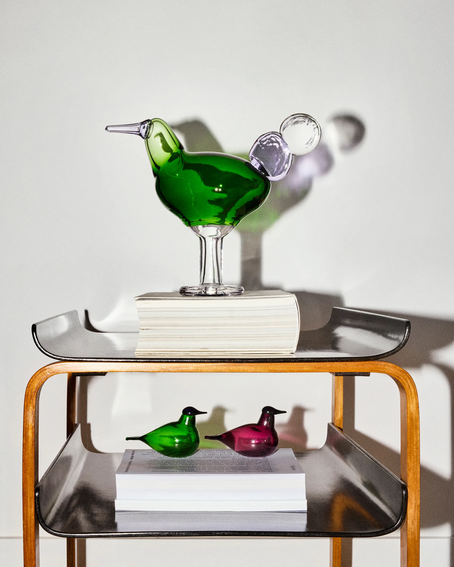 Chiffchaff glasfågel, Grön, 13x8 cm Iittala