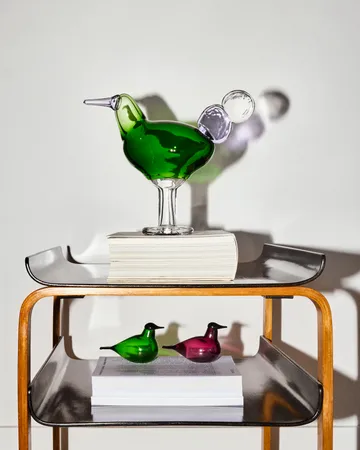 Chiffchaff glasfågel - Grön, 13x8 cm - Iittala