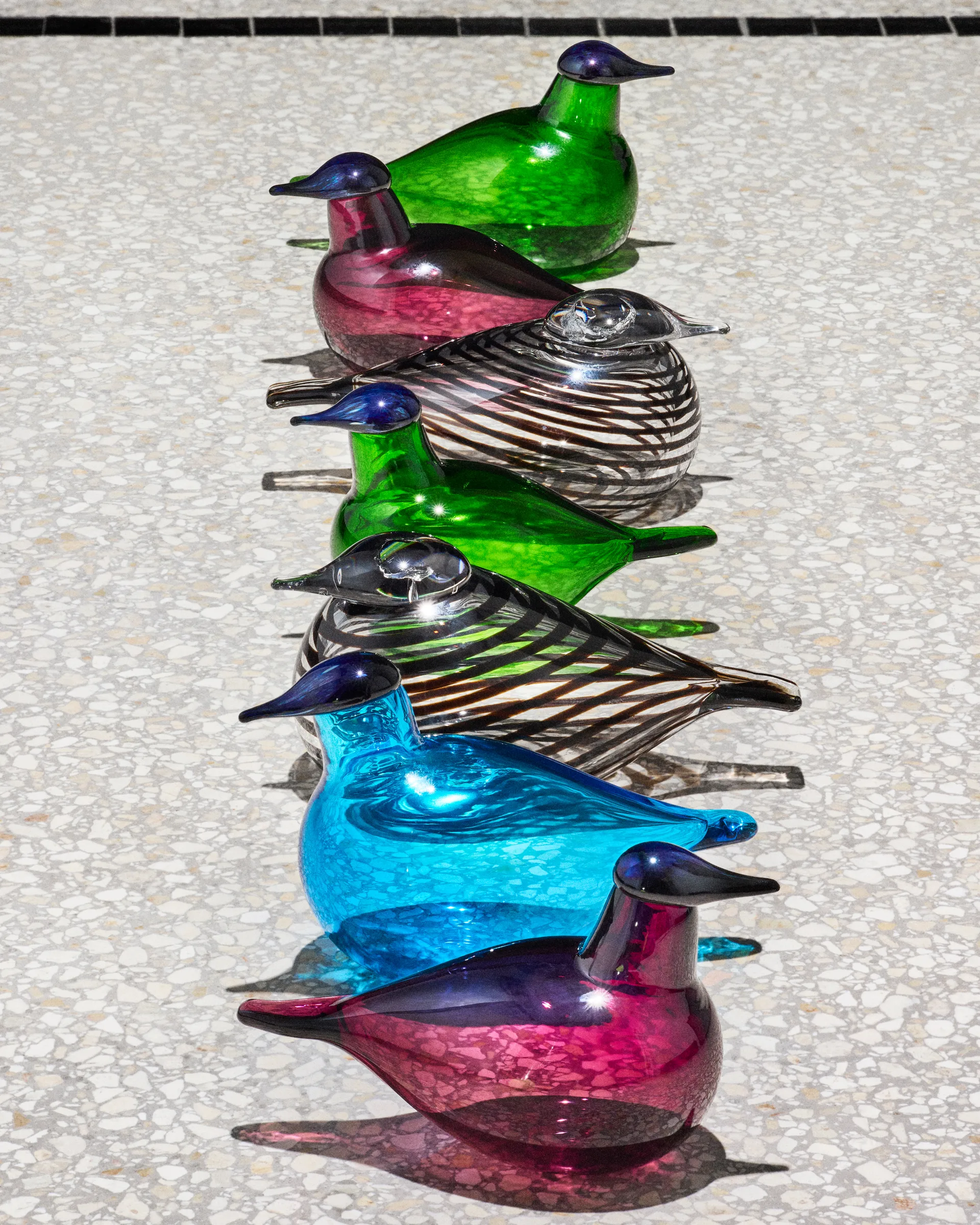 Chiffchaff glasfågel, Grön, 13x8 cm Iittala