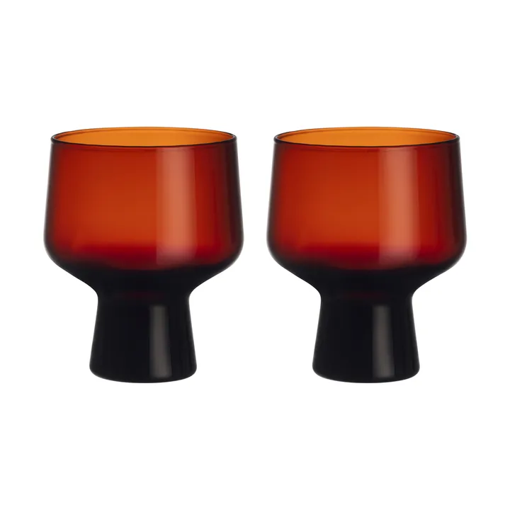 Solare glas på fot 29 cl 2-pack - Koppar - Iittala
