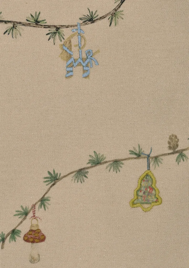 Hammershøi Christmas Duk sand - 150x270 cm - Kähler