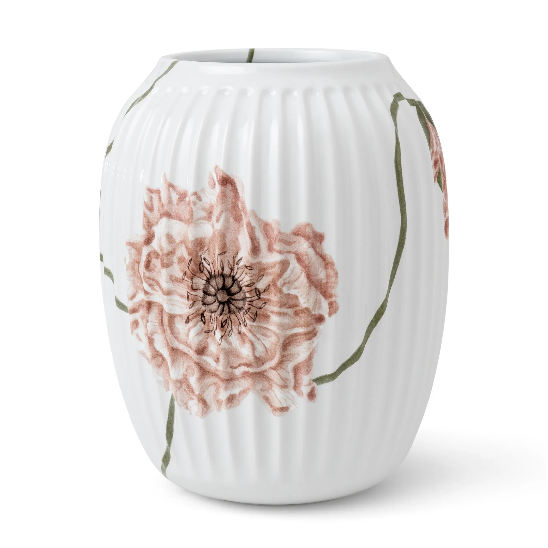 Hammershøi Poppy vas 21 cm, Vit Kähler