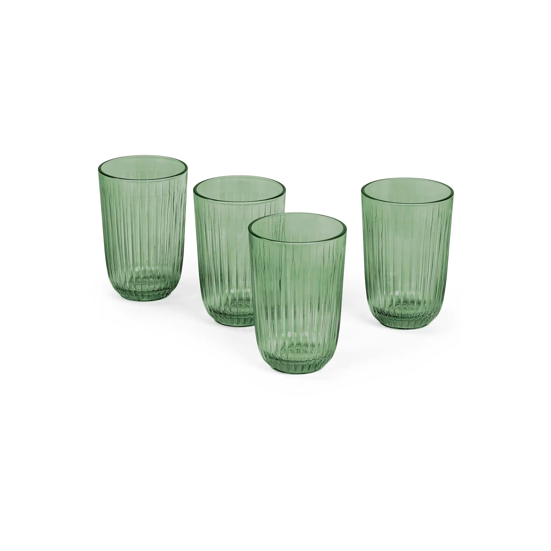Hammershøi vattenglas 37 cl 4-pack, Grön Kähler