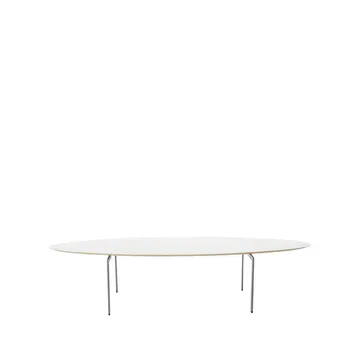 Trippo T4 soffbord 54x158 cm - Vit laminat kromben 53 cm - Karl Andersson & Söner