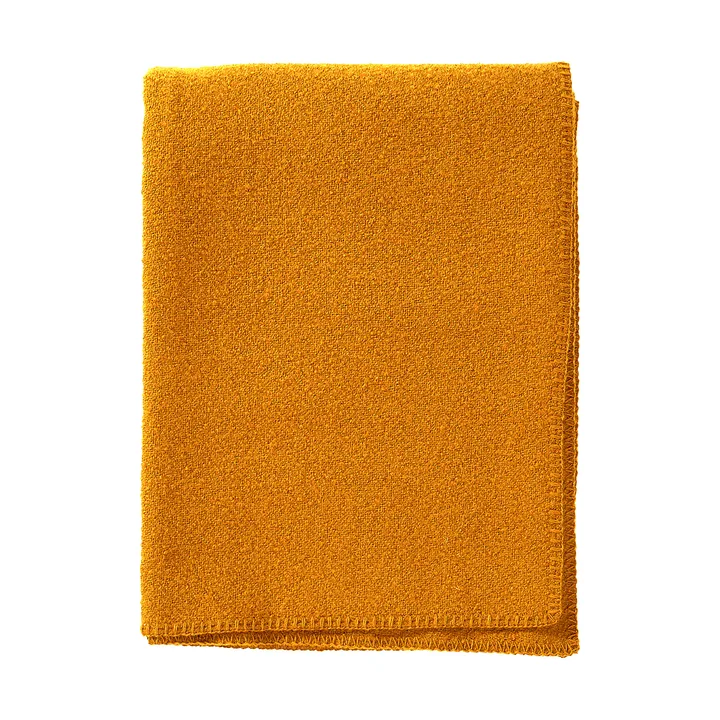 Bouclé ullfilt 140x200 cm - Ochre - Klippan Yllefabrik