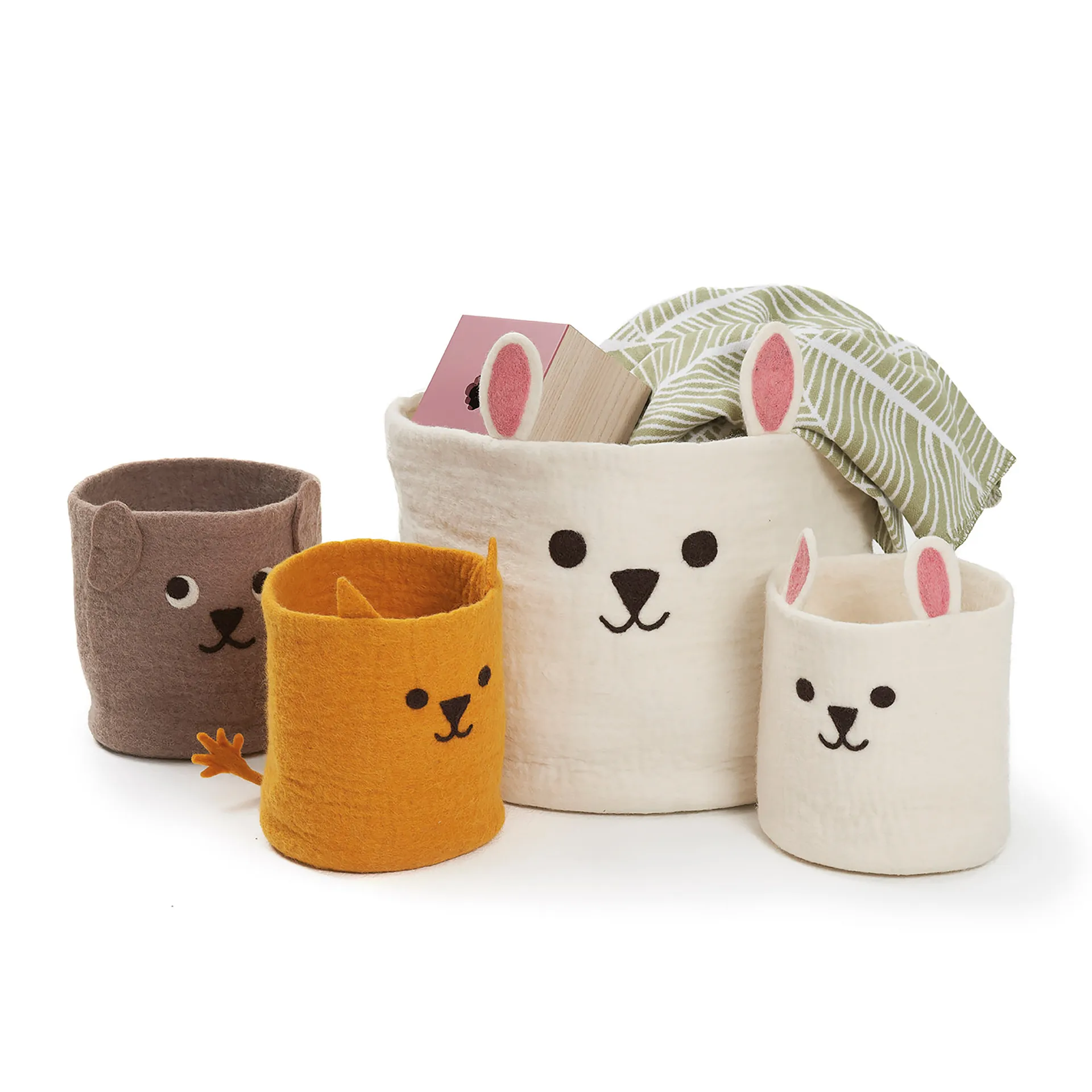 Puppy korg Ø20 cm, Grå Klippan Yllefabrik