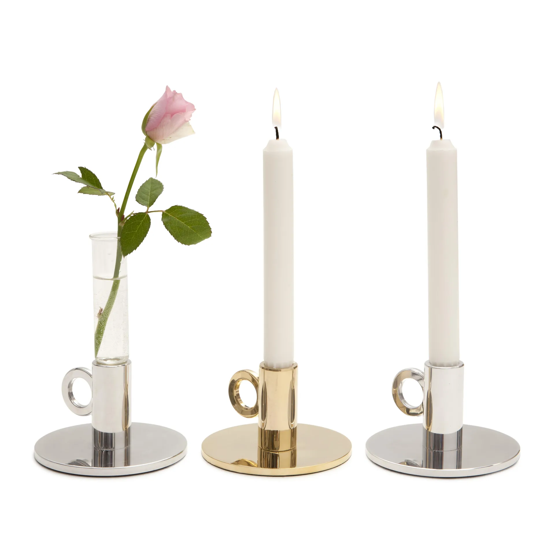 Vesper ljusstake, mässing KLONG