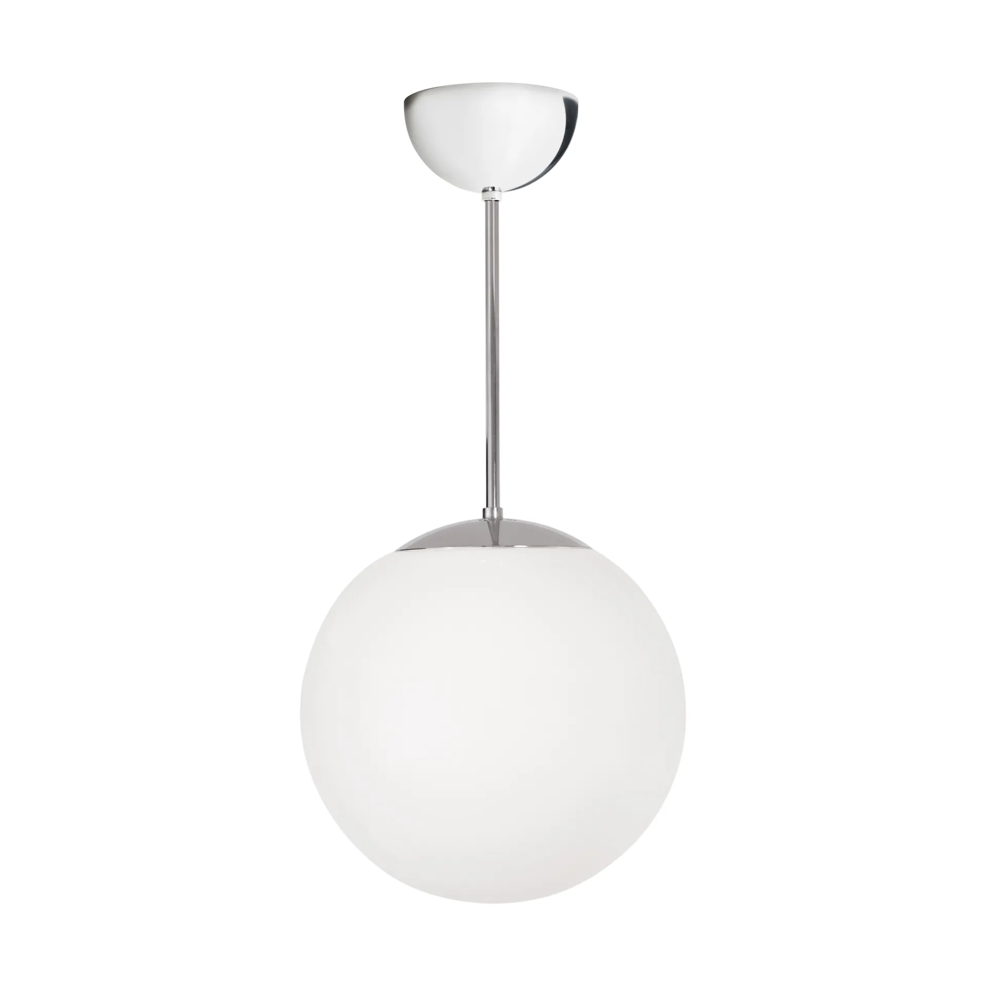Funkis Glob pendel, White-chrome Ø20 cm Konsthantverk