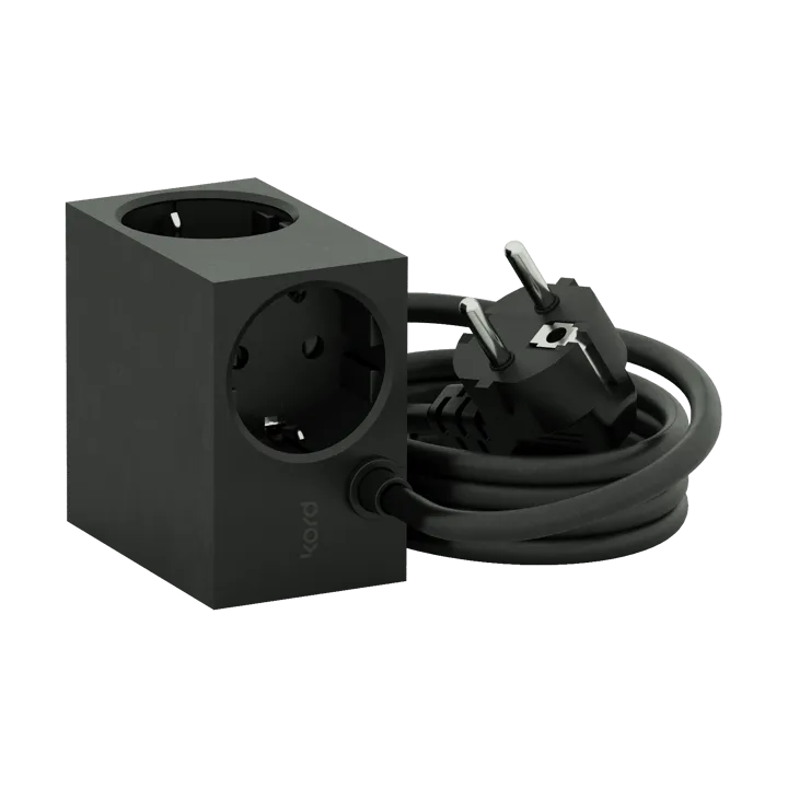 Cuboid grenuttag 2 m - Black - Kord