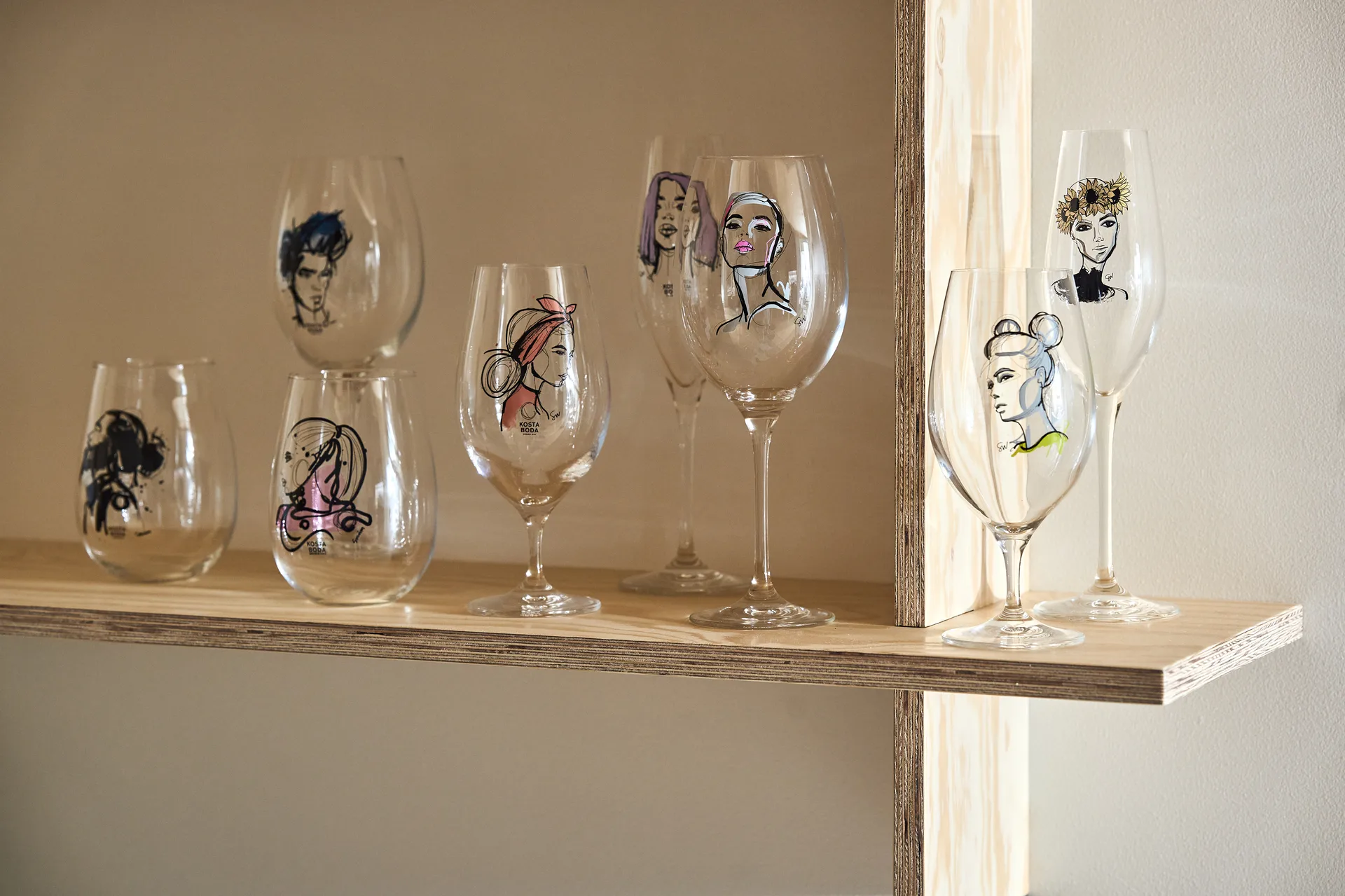 All about you tumblerglas 57 cl 2-pack, Love him (grå) Kosta Boda