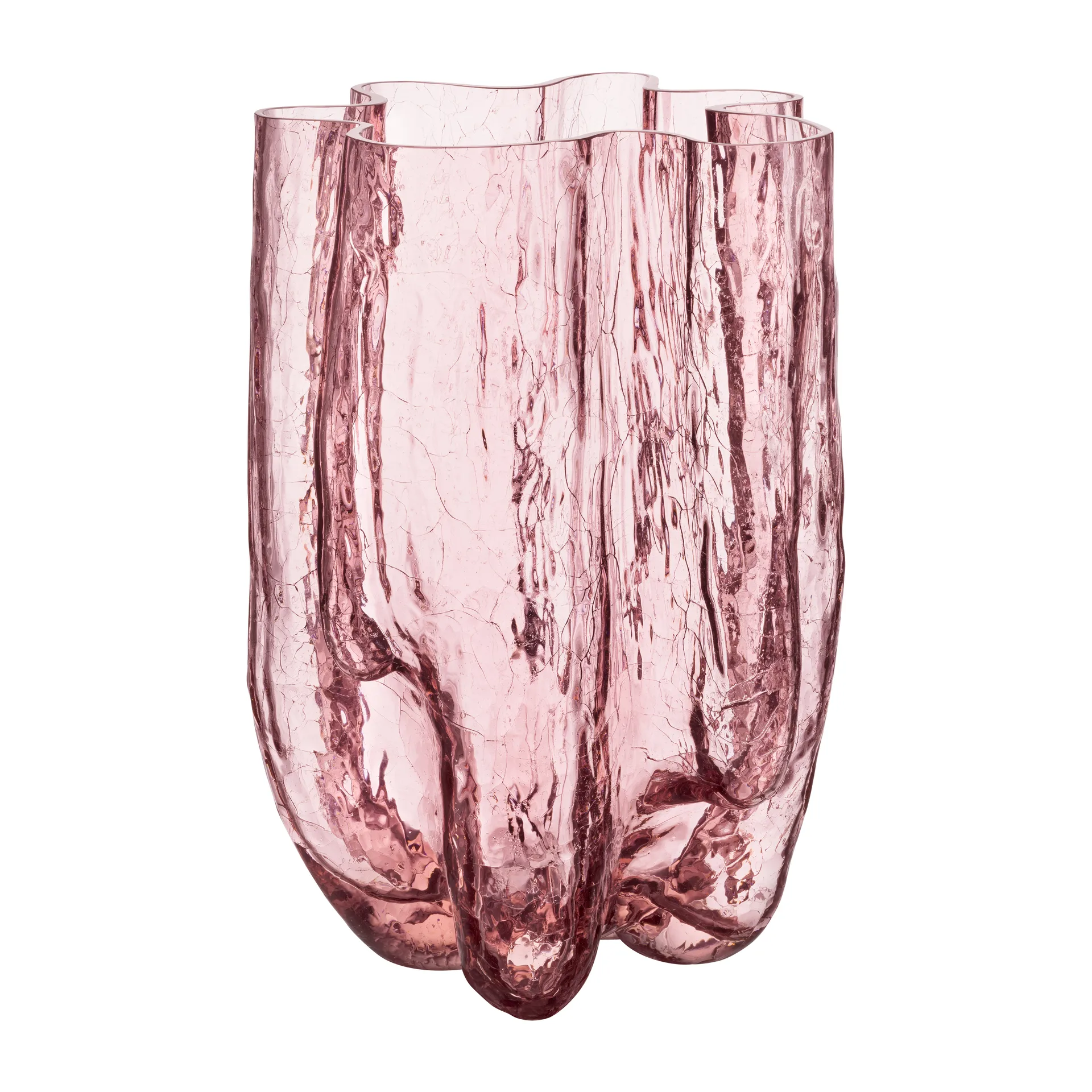 Crackle vas 37 cm, Rosa Kosta Boda