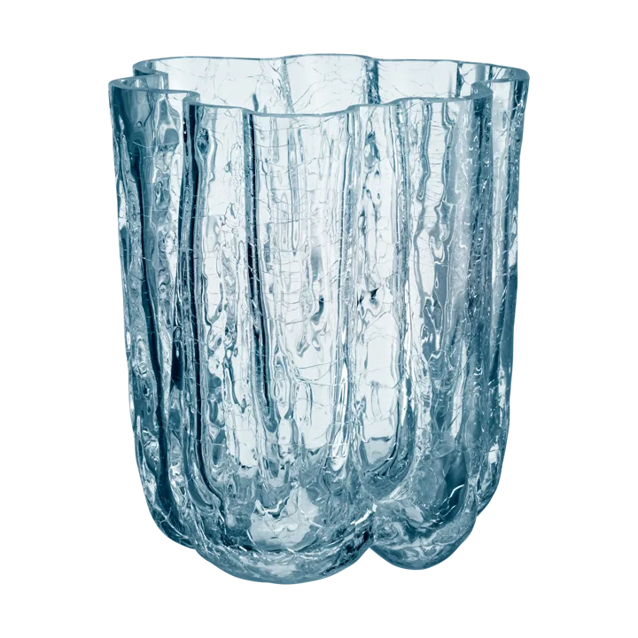 Crackle vase cirkulär 12,1 cm - Klar - Kosta Boda