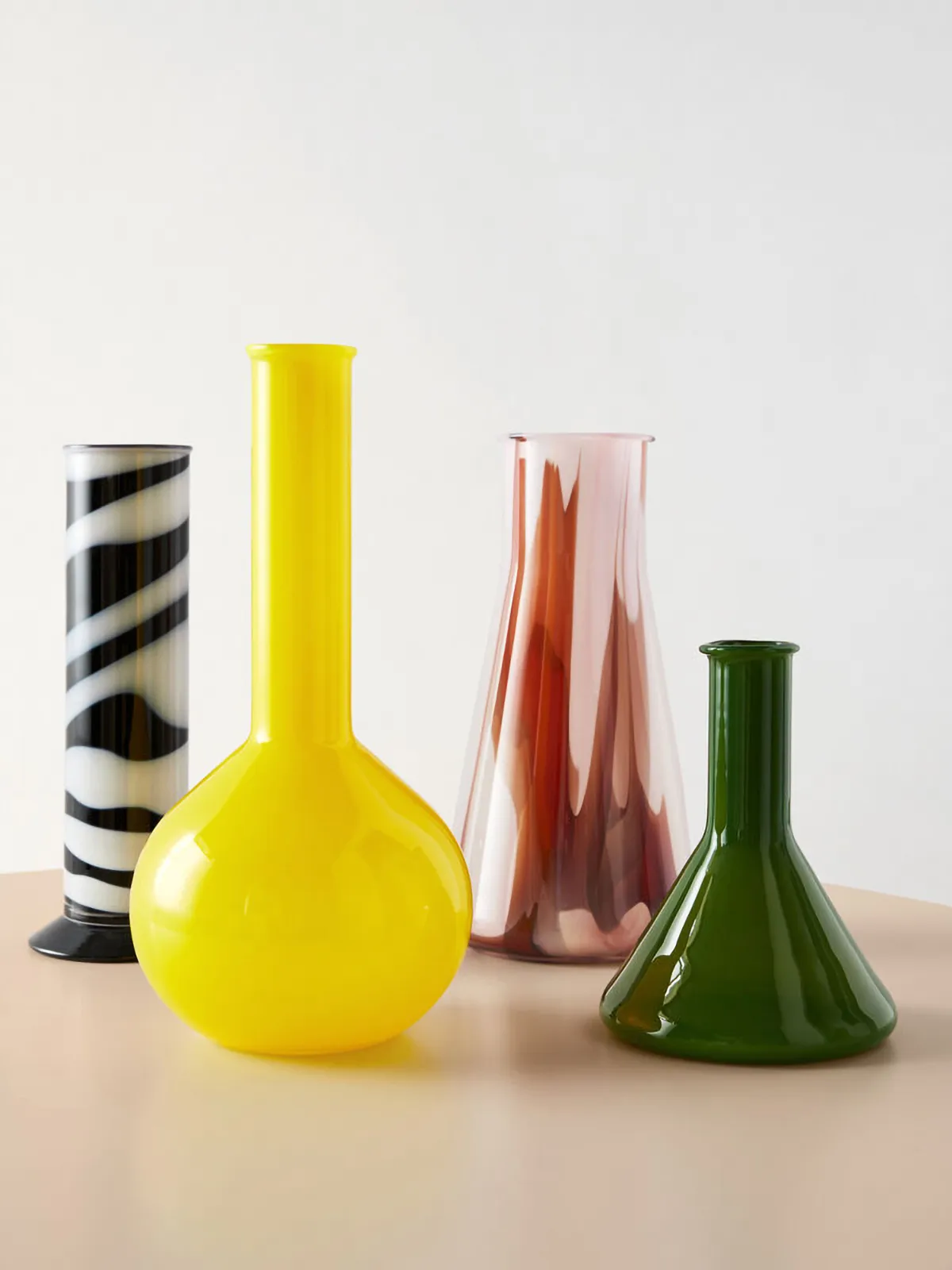 Lab mätglas vas 18,5 cm, Grön Kosta Boda