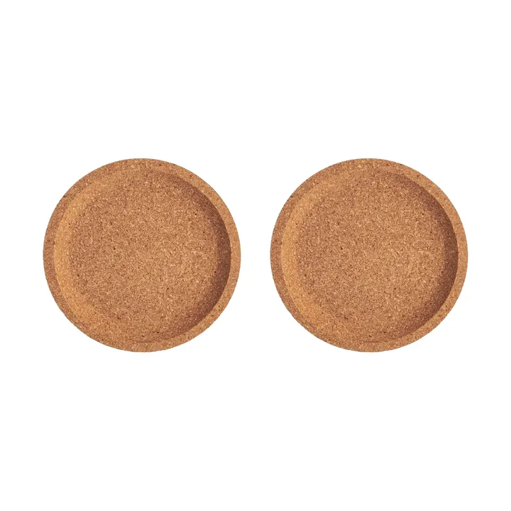 Viva korkunderlägg Ø10,9 cm 2-pack - Brun - Kosta Boda