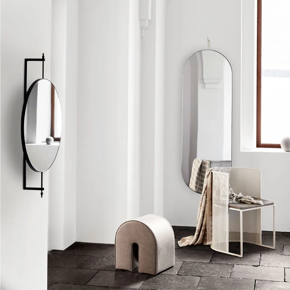 Rotating spegel, black, full size Kristina Dam Studio