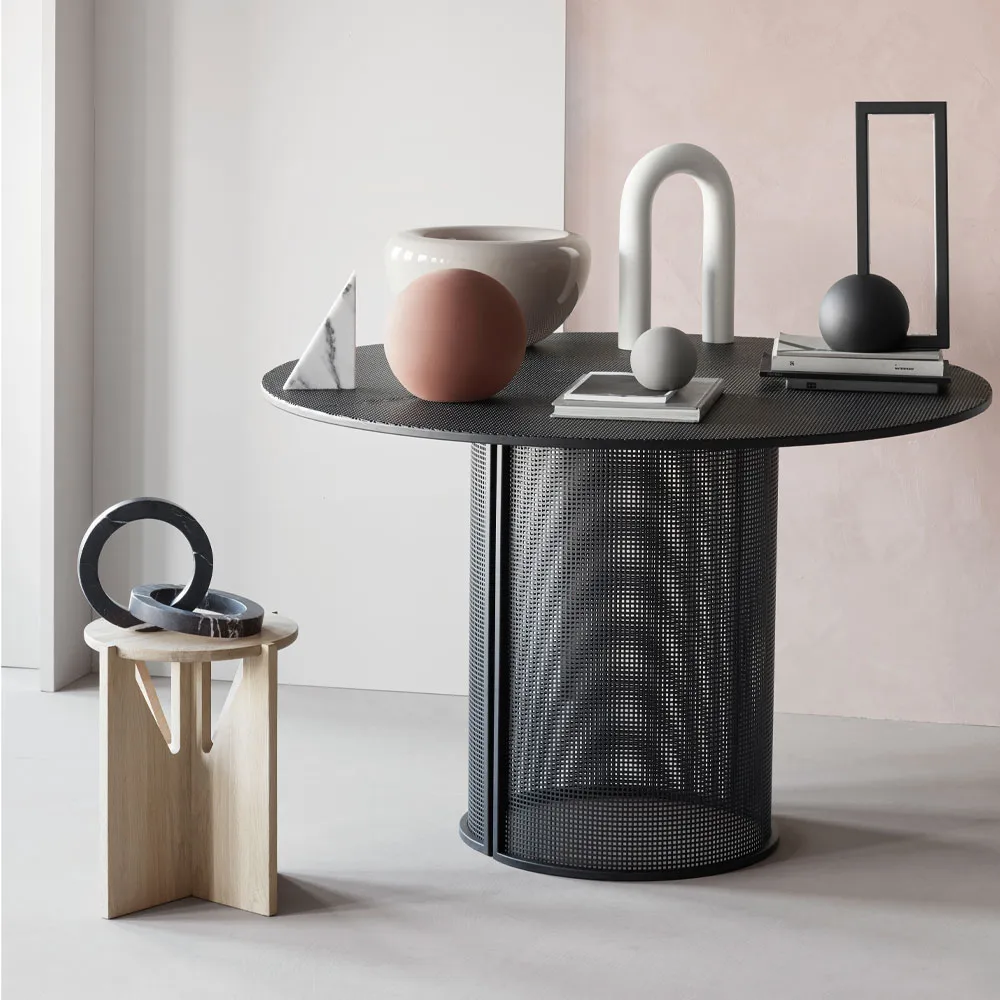 Stool pall, Oak black Kristina Dam Studio
