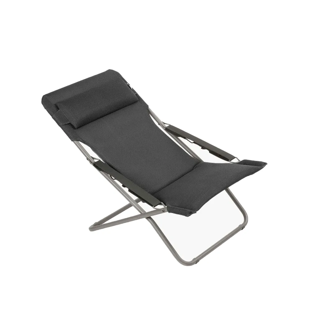 Transabed BeComfort solstol, Becomfort dark grey Lafuma