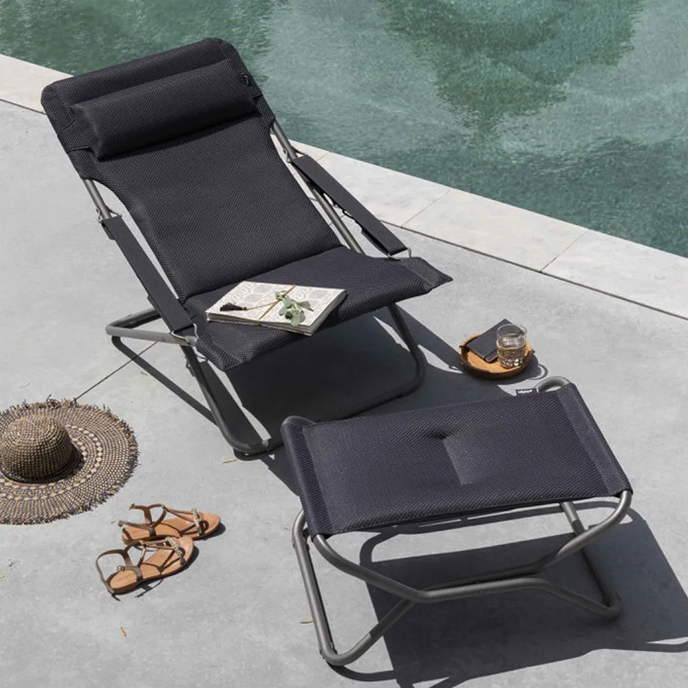 Transabed Next BeComfort fotpall, Silver Lafuma