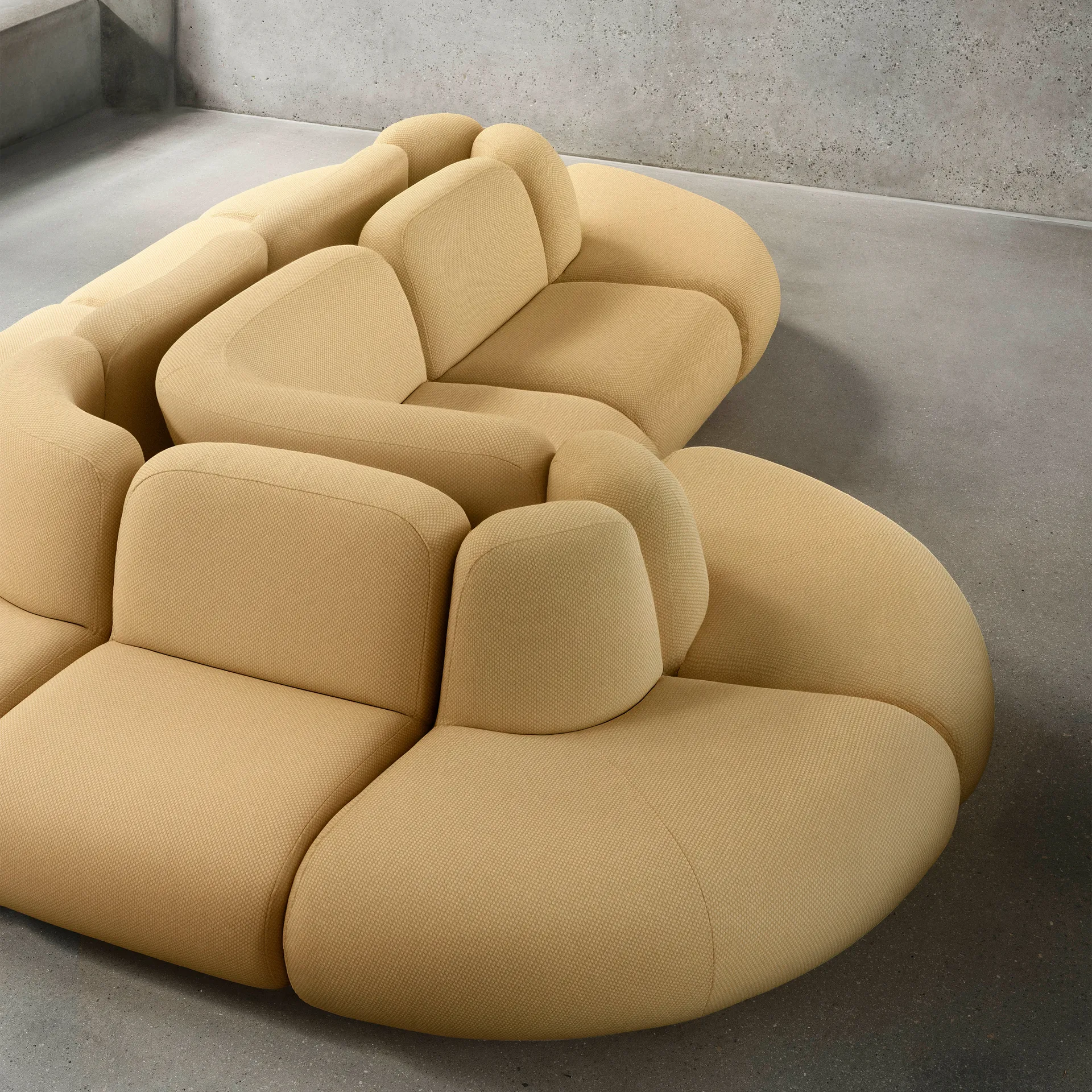 BAU soffa 3-sits, Zero beige Lammhults