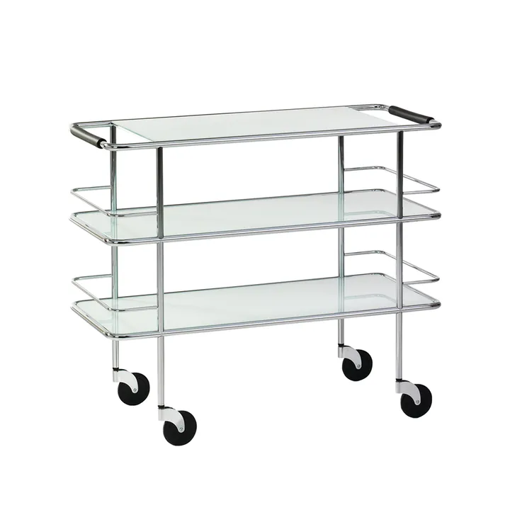 Cargo serveringsvagn - Frostat glas-krom - Lammhults