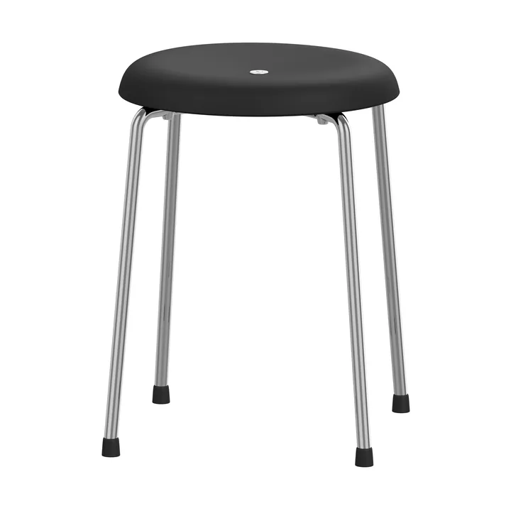 Taburett pall - Svart-kromat stativ, 45 cm - Lammhults