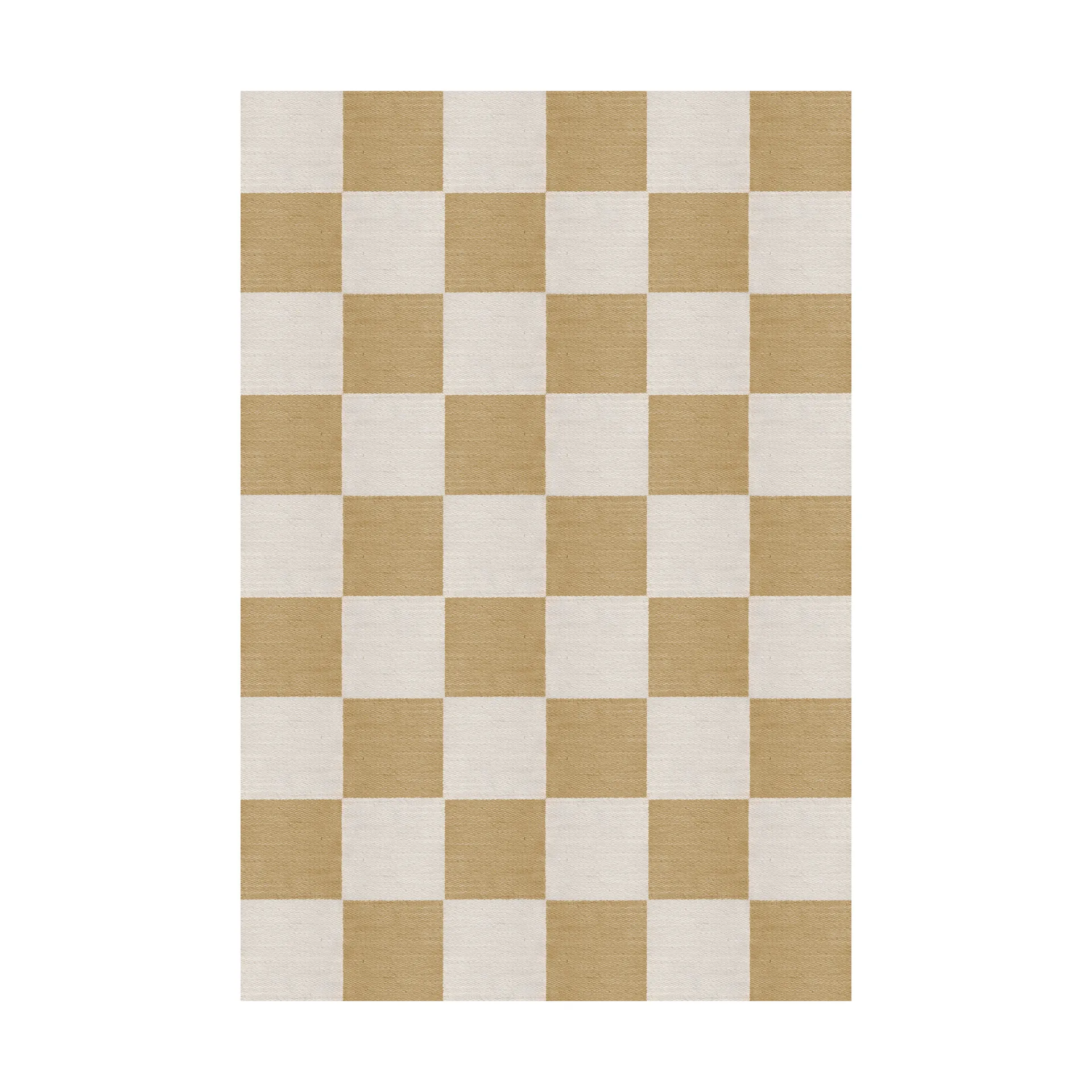 Chess ullmatta, Harvest yellow, 200x300 cm Layered