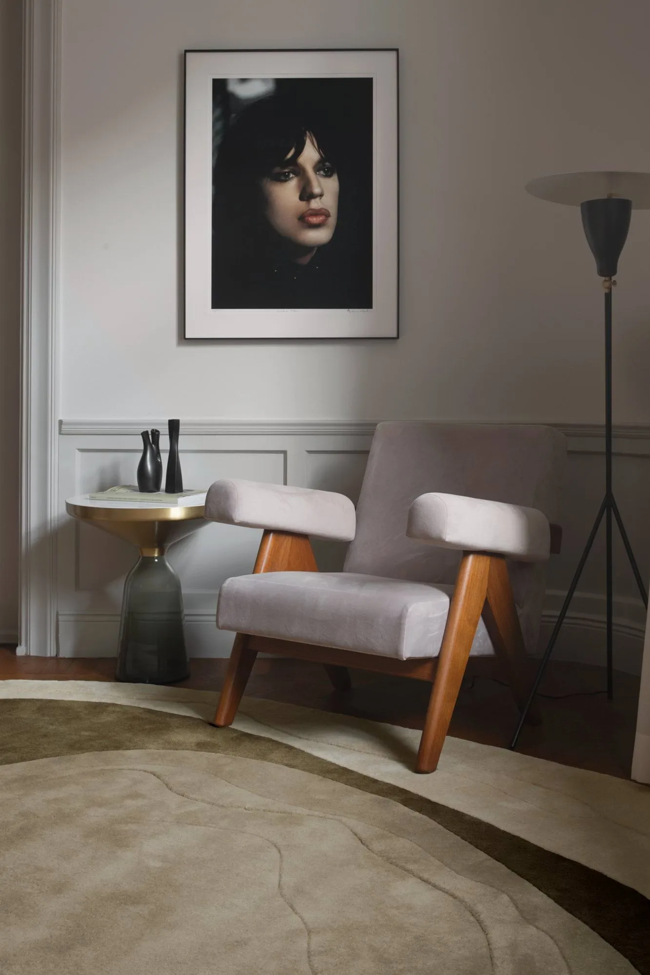 Erik Bratsberg Lozza ullmatta, Olive, 270x350 cm Layered